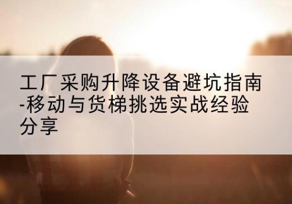 烟台移动式升降机怎么选-工厂采购升降设备避坑指南-移动与货梯挑选实战经验分享